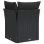 Garten-Ecksofa mit schwarzen synthetischen Rattankissen von , Outdoor-Sofas - Ref: Foro24-365962, Preis: 88,58 €, Rabatt: %