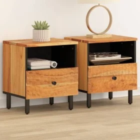 Bedside tables 2 pcs solid acacia wood 40x33x46 cm by , Nightstands - Ref: Foro24-356862, Price: 74,44 €, Discount: %
