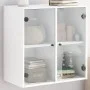 Wandschrank mit weißen Glastüren 68x37x68,5 cm von , Schließfächer und Lagerschränke - Ref: Foro24-836490, Preis: 74,32 €, Ra...