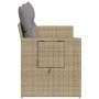 2-seater garden sofa with cushions, beige synthetic rattan by , Outdoor sofas - Ref: Foro24-366106, Price: 190,39 €, Discount: %