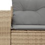 2-Sitzer-Gartensofa mit Kissen, beiges synthetisches Rattan von , Outdoor-Sofas - Ref: Foro24-366106, Preis: 194,17 €, Rabatt: %