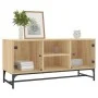 TV cabinet with glass doors Sonoma oak 102x37x50 cm by , TV Furniture - Ref: Foro24-836534, Price: 66,34 €, Discount: %