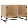 Couchtisch mit Glastüren Sonoma-Eiche 68,5x50x50 cm von , Couchtisch - Ref: Foro24-836541, Preis: 48,34 €, Rabatt: %
