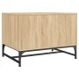 Mesa de centro con puertas de vidrio roble Sonoma 68,5x50x50 cm de , Mesas de centro - Ref: Foro24-836541, Precio: 47,92 €, D...