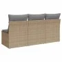 3-seater garden sofa with beige synthetic rattan cushions by , Outdoor sofas - Ref: Foro24-366104, Price: 159,20 €, Discount: %