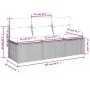 3-seater garden sofa with beige synthetic rattan cushions by , Outdoor sofas - Ref: Foro24-366104, Price: 159,20 €, Discount: %