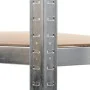 5-stöckiges Eckregal aus Sperrholz und silbernem Stahl von vidaXL, Industrieregale - Ref: Foro24-144264, Preis: 80,03 €, Raba...