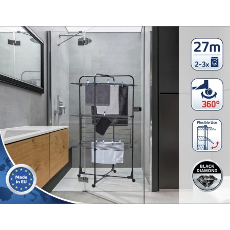 Leifheit Classic Tower 270 schwarze vertikale Wäscheleine von , Wäscheleinen und Kleiderbügel - Ref: Foro24-447496, Preis: 78...