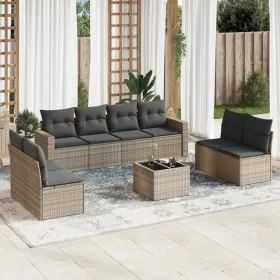 9-piece garden sofa set with beige synthetic rattan cushions by , Modular outdoor sofas - Ref: Foro24-3251196, Price: 546,04 ...