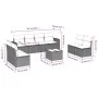 9-piece garden sofa set with beige synthetic rattan cushions by , Modular outdoor sofas - Ref: Foro24-3251196, Price: 546,04 ...