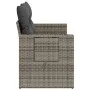 Garden sofa with cushions, 2 seats, synthetic gray rattan by , Outdoor sofas - Ref: Foro24-366141, Price: 168,52 €, Discount: %