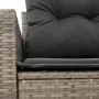 Garden sofa with cushions, 2 seats, synthetic gray rattan by , Outdoor sofas - Ref: Foro24-366141, Price: 168,52 €, Discount: %