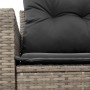 Gartensofa mit 2-Sitzer-Kissen synthetisches Rattangrau von , Outdoor-Sofas - Ref: Foro24-366141, Preis: 171,31 €, Rabatt: %