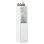 Aparador con puerta de vidrio blanco 35x37x142 cm de , Aparadores - Ref: Foro24-836441, Precio: 76,39 €, Descuento: %