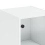 Aparador con puerta de vidrio blanco 35x37x142 cm de , Aparadores - Ref: Foro24-836441, Precio: 76,39 €, Descuento: %