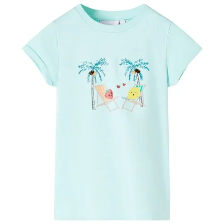 Light aquamarine children's t-shirt 104 by , Kids T-shirts - Ref: Foro24-11020, Price: 8,19 €, Discount: %