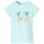 Light aquamarine children's t-shirt 128 by , Kids T-shirts - Ref: Foro24-11022, Price: 8,19 €, Discount: %