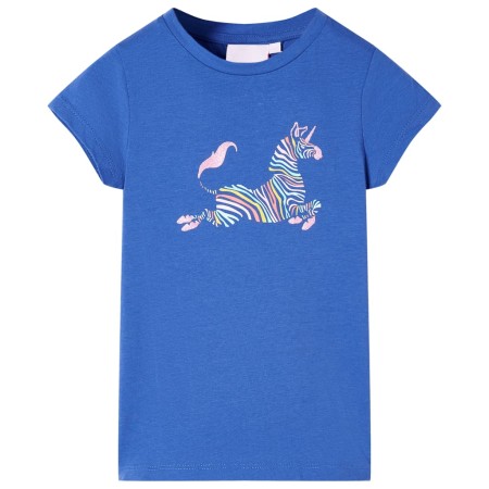 Camiseta infantil azul cobalto 128 de , Camisetas para niños - Ref: Foro24-11057, Precio: 8,13 €, Descuento: %