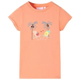 Pfirsichfarbenes Kinder-T-Shirt 128 von , Kinder-T-Shirts - Ref: Foro24-11017, Preis: 8,19 €, Rabatt: %