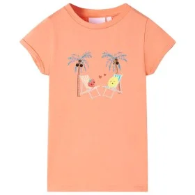 Pfirsichfarbenes Kinder-T-Shirt 104 von , Kinder-T-Shirts - Ref: Foro24-11015, Preis: 8,19 €, Rabatt: %