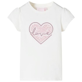 Ecrufarbenes Kinder-T-Shirt 92 von , Kinder-T-Shirts - Ref: Foro24-10479, Preis: 8,54 €, Rabatt: %