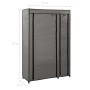 Faltgarderobe aus grauem Stoff, 110 x 45 x 175 cm von vidaXL, Kleiderschränke - Ref: Foro24-282423, Preis: 42,66 €, Rabatt: %
