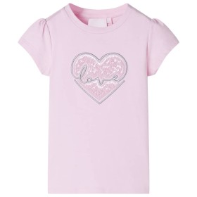 Hellrosa Kinder-T-Shirt 128 von , Kinder-T-Shirts - Ref: Foro24-10487, Preis: 8,54 €, Rabatt: %