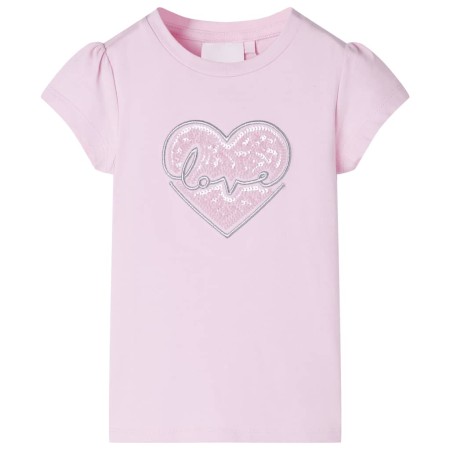 Hellrosa Kinder-T-Shirt 128 von , Kinder-T-Shirts - Ref: Foro24-10487, Preis: 8,54 €, Rabatt: %