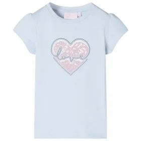 Camiseta infantil azul claro 140 de , Camisetas para niños - Ref: Foro24-10493, Precio: 8,45 €, Descuento: %