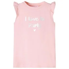 Hellrosa Kinder-T-Shirt mit Rüschenärmeln 104 von , Kinder-T-Shirts - Ref: Foro24-10500, Preis: 8,19 €, Rabatt: %