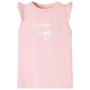 Hellrosa Kinder-T-Shirt mit Rüschenärmeln 104 von , Kinder-T-Shirts - Ref: Foro24-10500, Preis: 8,28 €, Rabatt: %