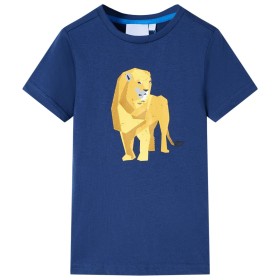 Dunkelblaues Kinder-T-Shirt 128 von , Kinder-T-Shirts - Ref: Foro24-11992, Preis: 8,07 €, Rabatt: %