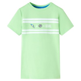 Camiseta infantil verde neón 92