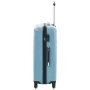 Set of 3 blue hardshell suitcases with trolley wheels made of ABS. by vidaXL, Suitcases - Ref: Foro24-91889, Price: 138,38 €,...