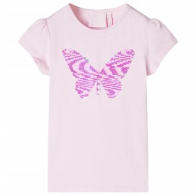 Soft Pink Cap Sleeve Children's T-shirt 128 by , Kids T-shirts - Ref: Foro24-10832, Price: 8,32 €, Discount: %