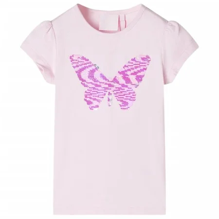 Soft Pink Cap Sleeve Children's T-shirt 128 by , Kids T-shirts - Ref: Foro24-10832, Price: 8,24 €, Discount: %