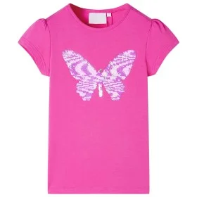 Camiseta infantil de manga casquillo rosa oscuro 92 de , Camisetas para niños - Ref: Foro24-10839, Precio: 8,24 €, Descuento: %