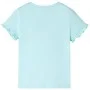 Wassergrünes kurzärmeliges Kinder-T-Shirt 128 von , Kinder-T-Shirts - Ref: Foro24-10692, Preis: 8,24 €, Rabatt: %