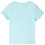Wassergrünes kurzärmeliges Kinder-T-Shirt 128 von , Kinder-T-Shirts - Ref: Foro24-10692, Preis: 8,32 €, Rabatt: %