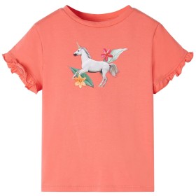 Camiseta para niños de manga corta coral 92