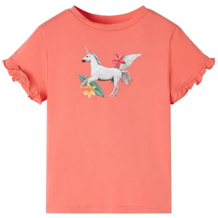 Kurzarm-T-Shirt für Kinder Koralle 92 von , Kinder-T-Shirts - Ref: Foro24-10684, Preis: 8,24 €, Rabatt: %