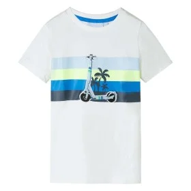 Ecrufarbenes Kinder-T-Shirt 128 von , Kinder-T-Shirts - Ref: Foro24-11927, Preis: 8,91 €, Rabatt: %