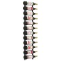 Wandweinregal für 12 schwarze Eisenflaschen von vidaXL, Weinregale - Ref: Foro24-282466, Preis: 44,18 €, Rabatt: %