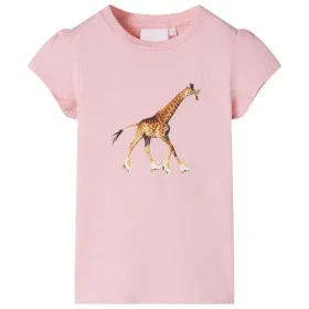 Hellrosa Kinder-T-Shirt 128 von , Kinder-T-Shirts - Ref: Foro24-10577, Preis: 8,52 €, Rabatt: %