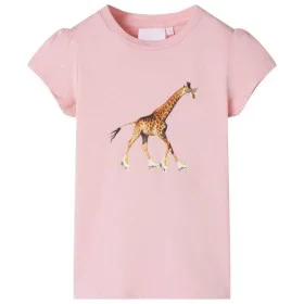 Hellrosa Kinder-T-Shirt 104 von , Kinder-T-Shirts - Ref: Foro24-10575, Preis: 8,52 €, Rabatt: %