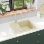 Küchenspüle aus Granit mit beigem Becken von vidaXL, Sinkt - Ref: Foro24-144860, Preis: 175,41 €, Rabatt: %
