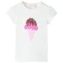 Ecru children's t-shirt 128 by , Kids T-shirts - Ref: Foro24-10717, Price: 8,45 €, Discount: %