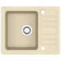 Fregadero de cocina de granito con un seno beige de vidaXL, Fregaderos - Ref: Foro24-144860, Precio: 155,10 €, Descuento: %