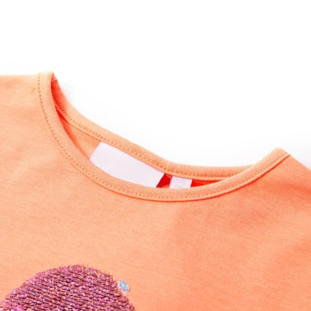 Camiseta infantil naranja neón 104 de , Camisetas para niños - Ref: Foro24-10720, Precio: 8,54 €