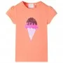 Camiseta infantil naranja neón 128 de , Camisetas para niños - Ref: Foro24-10722, Precio: 8,45 €, Descuento: %